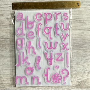 Clear Letter Stamps
